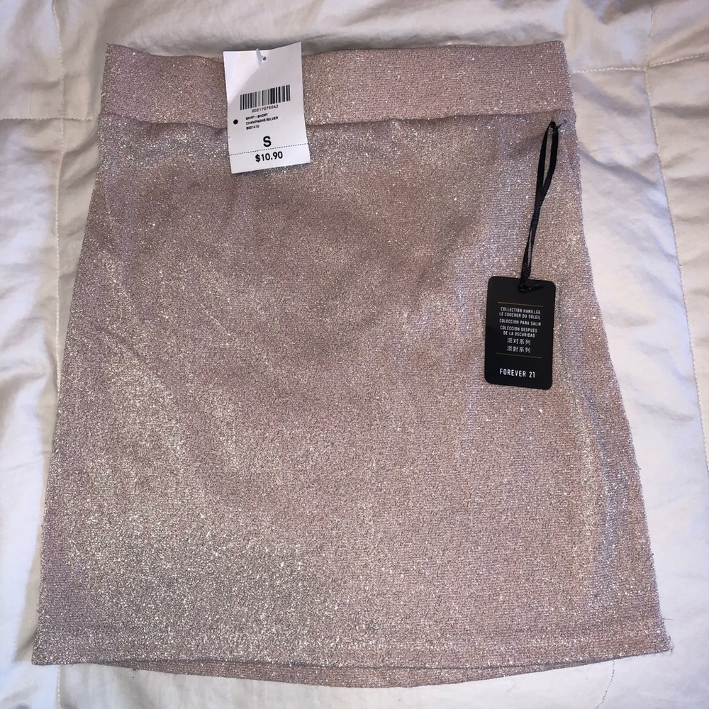 Forever 21 shimmer mini skirt (NWT)